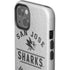 NHL San Jose Sharks Black Text iPhone 15 Plus Impact Case