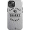 NHL San Jose Sharks Black Text iPhone 14 Impact Case
