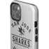 NHL San Jose Sharks Black Text iPhone 15 Impact Case