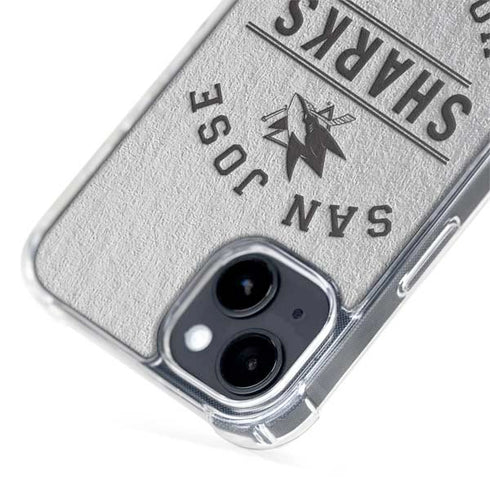 NHL San Jose Sharks Black Text iPhone 15 Plus MagSafe Case
