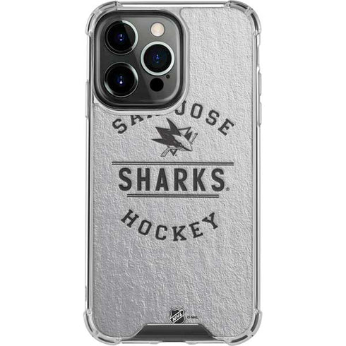 NHL San Jose Sharks Black Text iPhone 15 Pro Clear Case