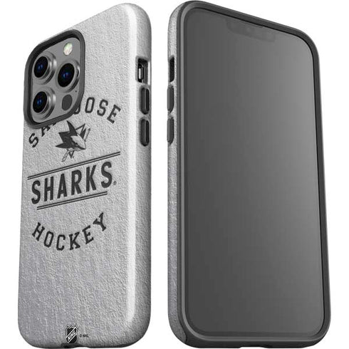 NHL San Jose Sharks Black Text iPhone 15 Pro Impact Case
