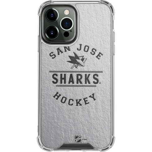 NHL San Jose Sharks Black Text iPhone 15 Pro Max Clear Case