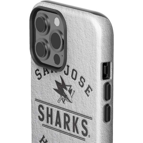 NHL San Jose Sharks Black Text iPhone 15 Pro Max Impact Case