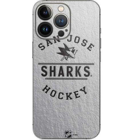 NHL San Jose Sharks Black Text iPhone 14 Pro Skin