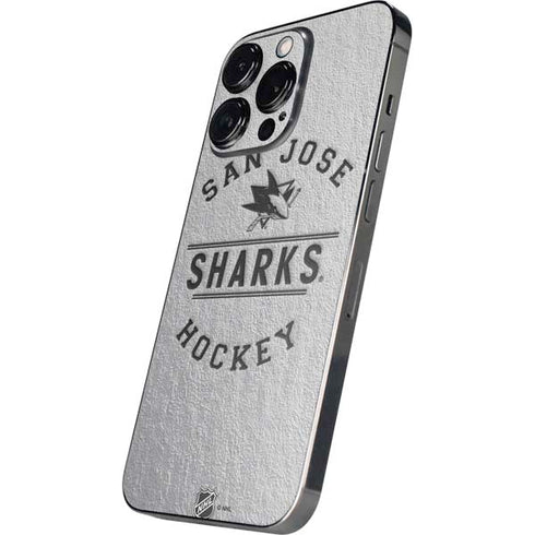 NHL San Jose Sharks Black Text iPhone 15 Pro Skin