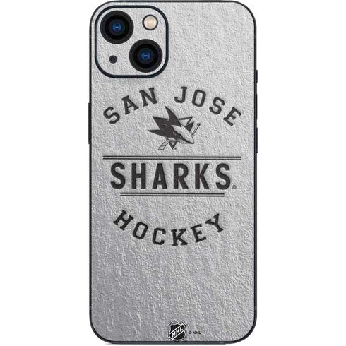 NHL San Jose Sharks Black Text iPhone 14 Skin