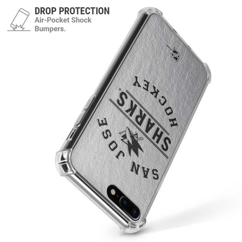 NHL San Jose Sharks Black Text iPhone 7/8 Plus Clear Case