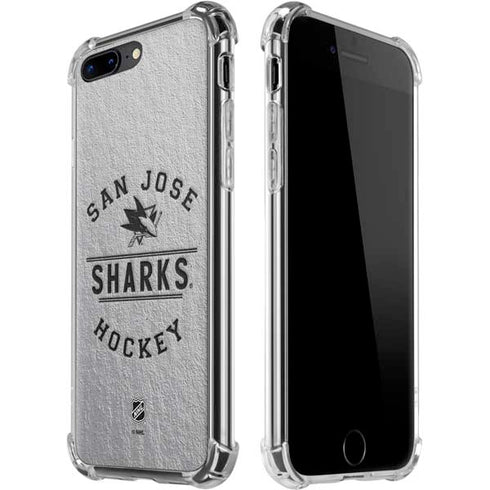 NHL San Jose Sharks Black Text iPhone 7/8 Plus Clear Case