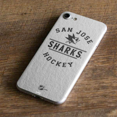NHL San Jose Sharks Black Text iPhone 7 Skin
