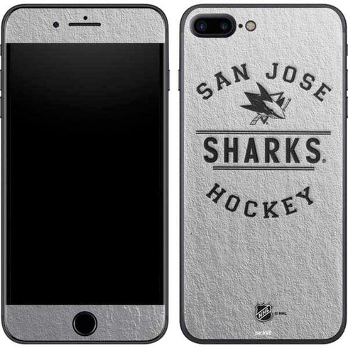 NHL San Jose Sharks Black Text iPhone 8 Plus Skin
