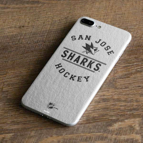 NHL San Jose Sharks Black Text iPhone 8 Plus Skin