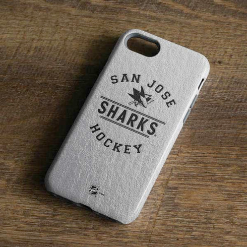 NHL San Jose Sharks Black Text iPhone 8 Pro Case