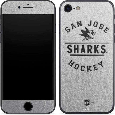 NHL San Jose Sharks Black Text iPhone 8 Skin