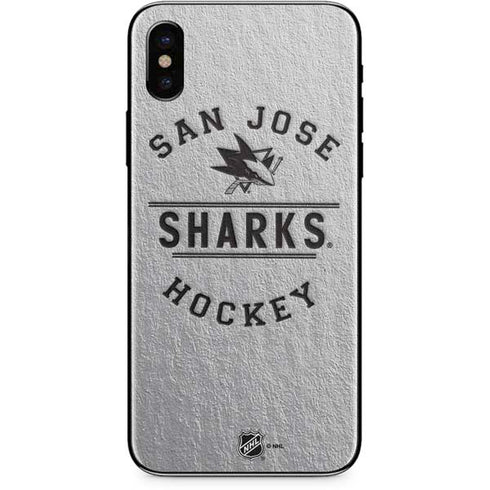 NHL San Jose Sharks Black Text iPhone X Skin