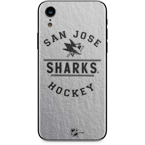 NHL San Jose Sharks Black Text iPhone XR Skin