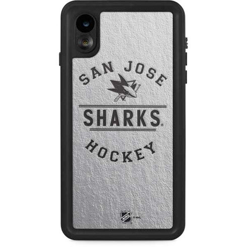 NHL San Jose Sharks Black Text iPhone XR Waterproof Case