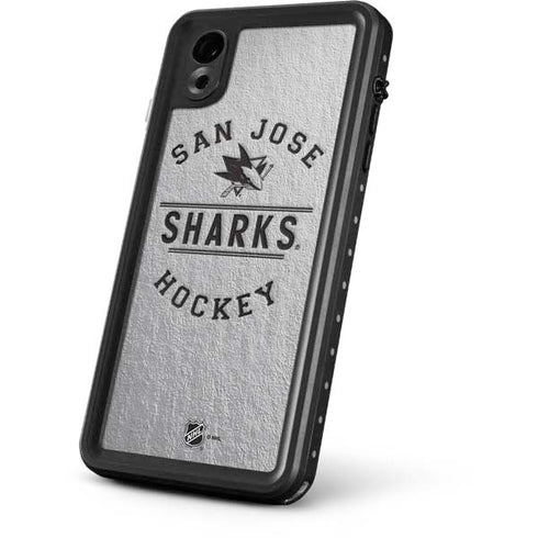 NHL San Jose Sharks Black Text iPhone XR Waterproof Case