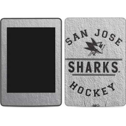 NHL San Jose Sharks Black Text Amazon Kindle Skin