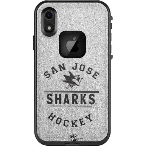 NHL San Jose Sharks Black Text LifeProof Fre iPhone Skin