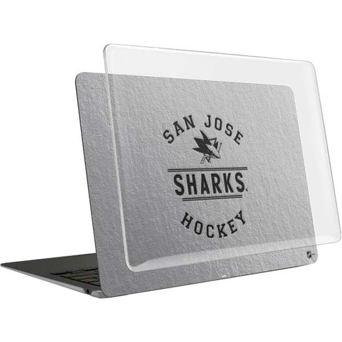 NHL San Jose Sharks Black Text MacBook Air 13in (2020) Case plus Skin