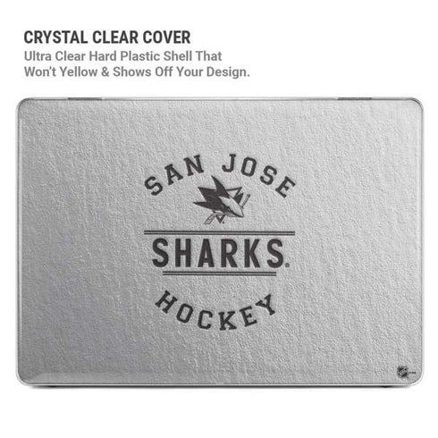 NHL San Jose Sharks Black Text MacBook Air 13in M1 (2021) Case plus Skin