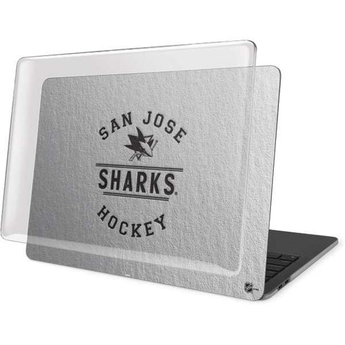NHL San Jose Sharks Black Text MacBook Pro 13in (2020) Case plus Skin