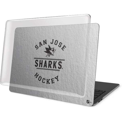 NHL San Jose Sharks Black Text MacBook Pro 16in (2019-20) Case plus Skin