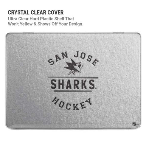 NHL San Jose Sharks Black Text MacBook Pro 16in (2021-25) Case plus Skin