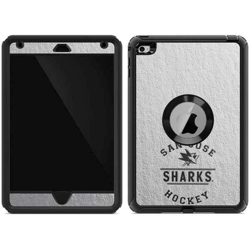 NHL San Jose Sharks Black Text Otterbox Defender iPad Skin