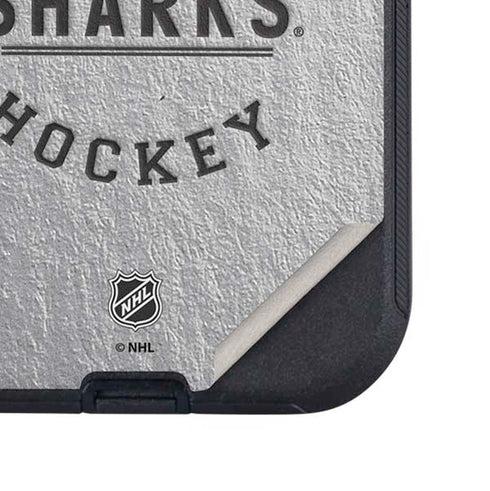 NHL San Jose Sharks Black Text Otterbox Defender iPhone Skin