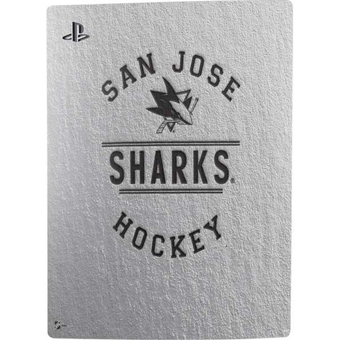 NHL San Jose Sharks Black Text PS5 Digital Edition Console Skin