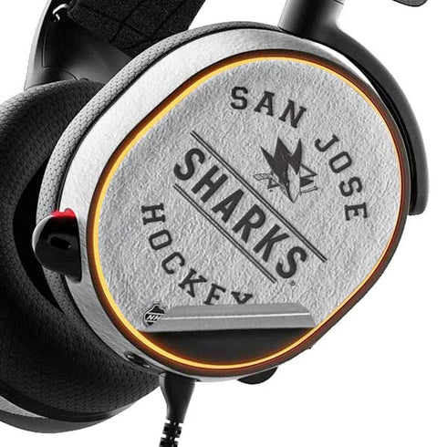 NHL San Jose Sharks Black Text SteelSeries Arctis 5 Skin