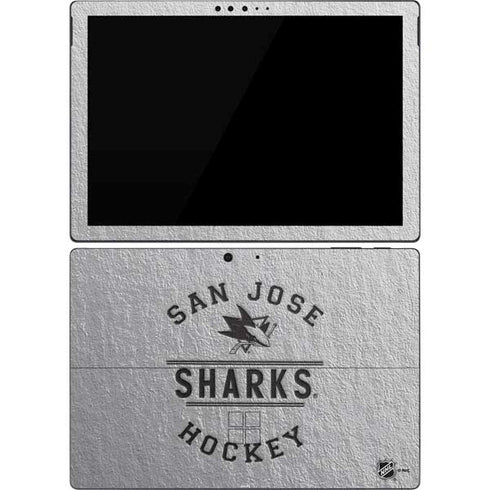 NHL San Jose Sharks Black Text Surface Pro 7 Skin