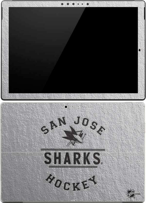 NHL San Jose Sharks Black Text Surface Pro (2017) Skin