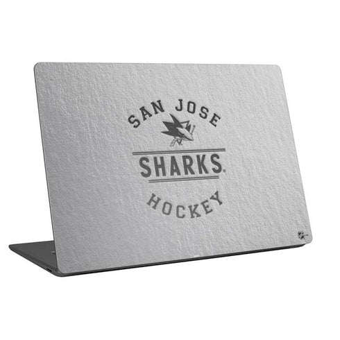 NHL San Jose Sharks Black Text Universal Laptop 12in (9.8 x 6.8in) Skin