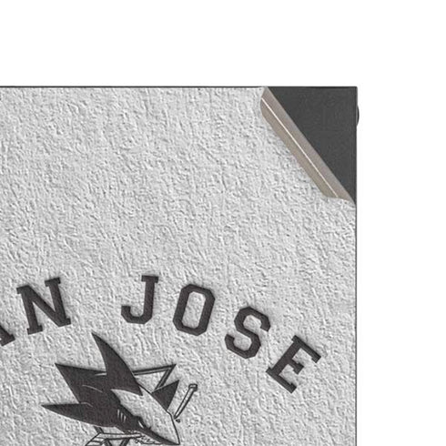 NHL San Jose Sharks Black Text Xbox Series X Console Skin