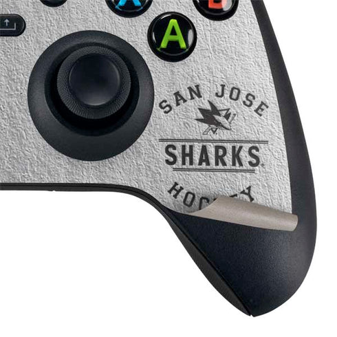 NHL San Jose Sharks Black Text Xbox Series X Controller Skin