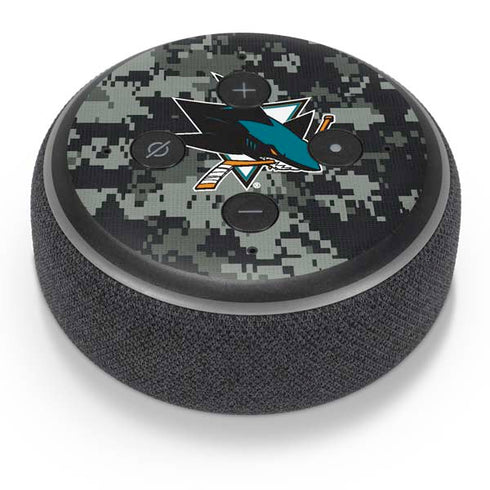 NHL San Jose Sharks Camo Amazon Echo Dot Skin