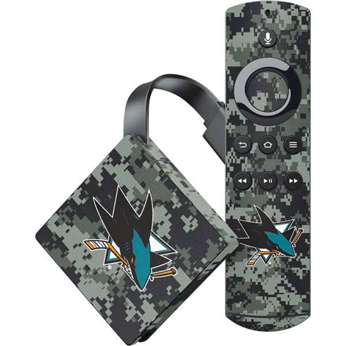 NHL San Jose Sharks Camo Amazon Fire TV Skin