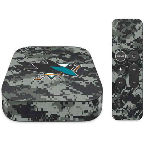 NHL San Jose Sharks Camo Apple TV Skin