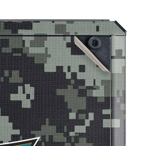 NHL San Jose Sharks Camo Cooler Master MasterBox Q300L Mini Tower Skin