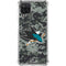 NHL San Jose Sharks Camo Galaxy A12 Clear Case