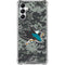 NHL San Jose Sharks Camo Galaxy A14 5G Clear Case