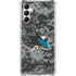 NHL San Jose Sharks Camo Galaxy A14 5G Clear Case