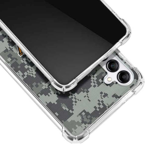 NHL San Jose Sharks Camo Galaxy A14 5G Clear Case