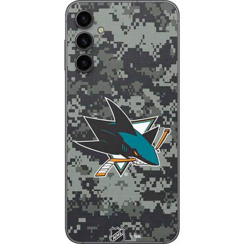 NHL San Jose Sharks Camo Galaxy A14 5G Skin