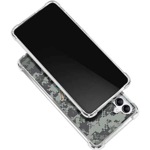 NHL San Jose Sharks Camo Galaxy A15 5G Clear Case