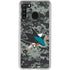 NHL San Jose Sharks Camo Galaxy A21 Clear Case