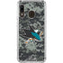 NHL San Jose Sharks Camo Galaxy A30 Clear Case